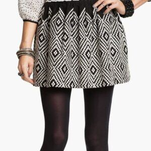 Free People 'Alexus' Op Art Embroidered Skirt